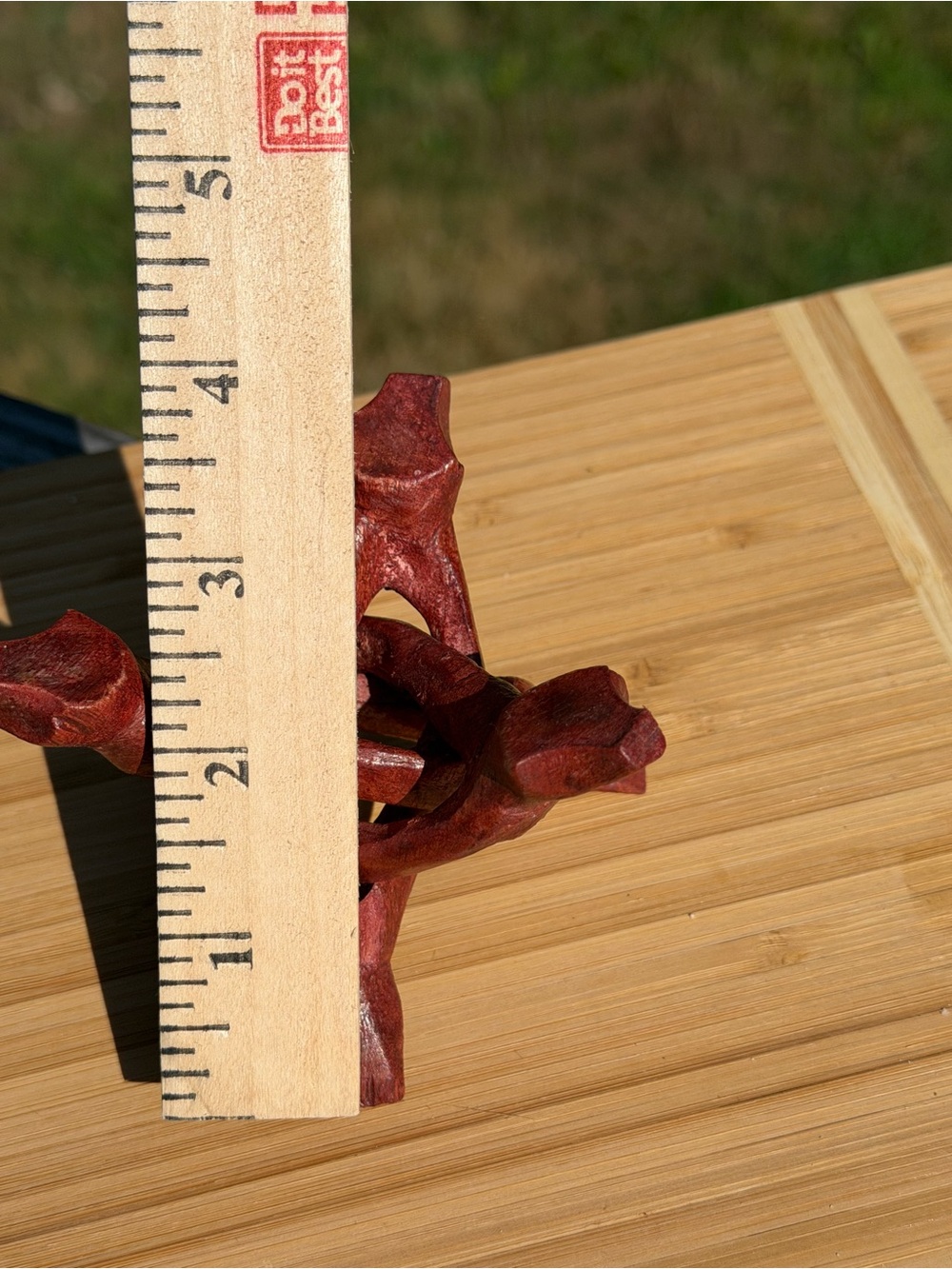 Unique Geode | Quartz Crystal | Geological Decor | 4" Wooden Tripod Stand - Picture 3 of 11